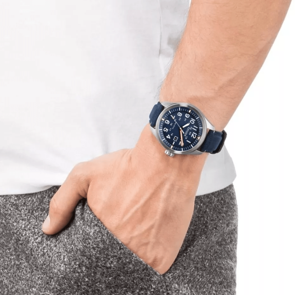 RELOJ CITIZEN AW5000-16L ECO-DRIVE AZUL/PLATEADO3