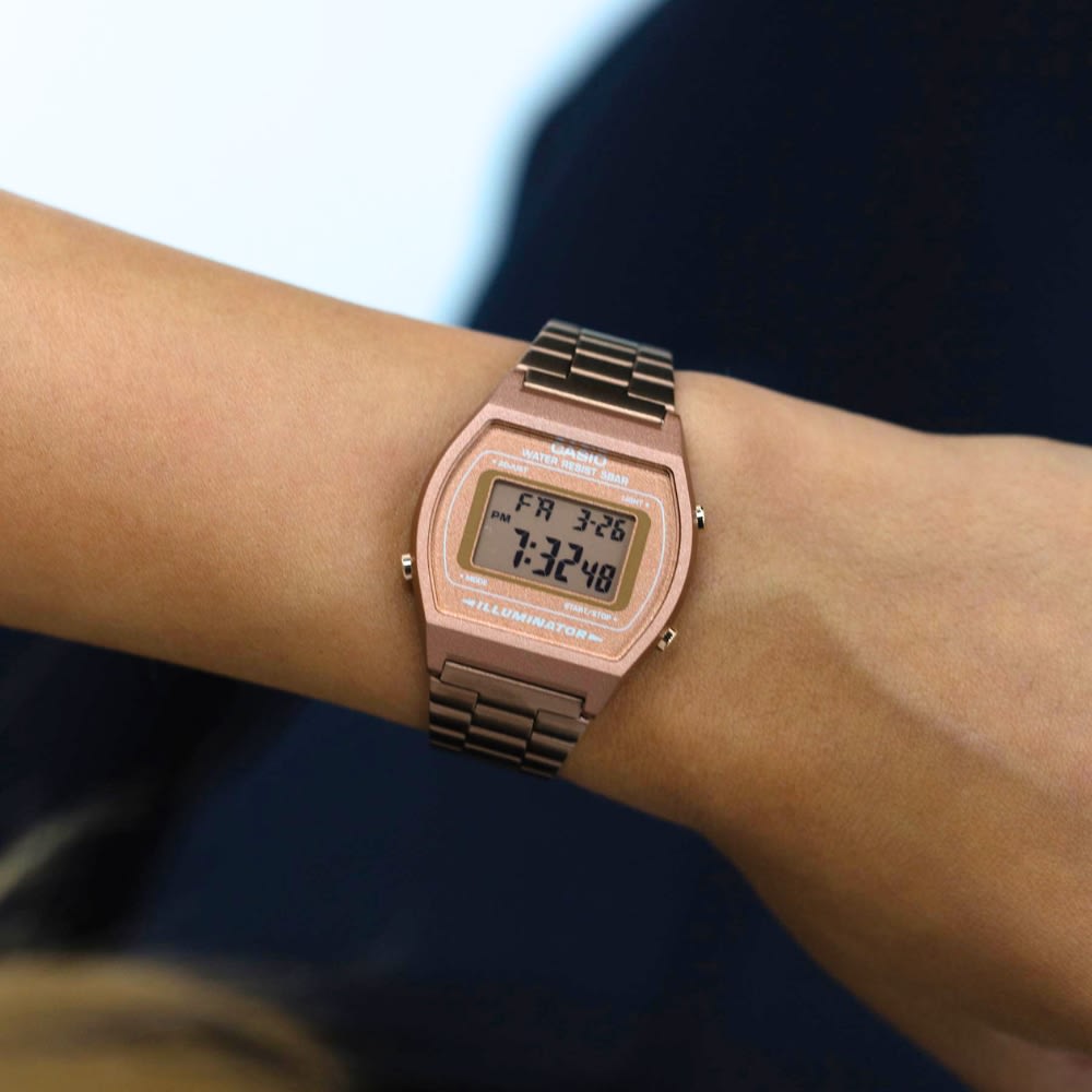 Reloj Casio Vintage B640WC-5ADF Digital Acero Golden Rose Unisex2