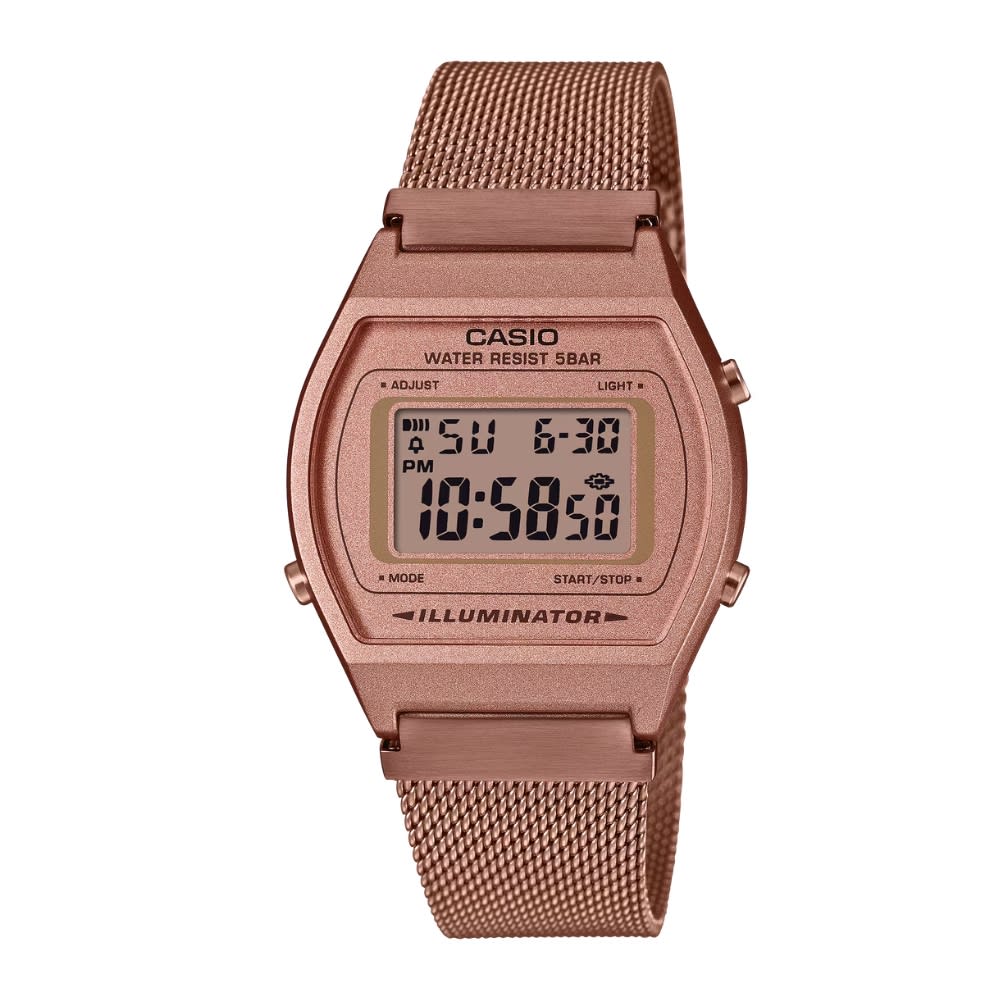 Reloj Casio Vintage B640WMR-5ADF Digital Acero Golden Rose Unisex9
