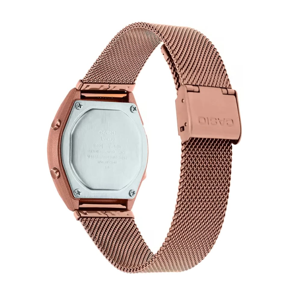Reloj Casio Vintage B640WMR-5ADF Digital Acero Golden Rose Unisex8