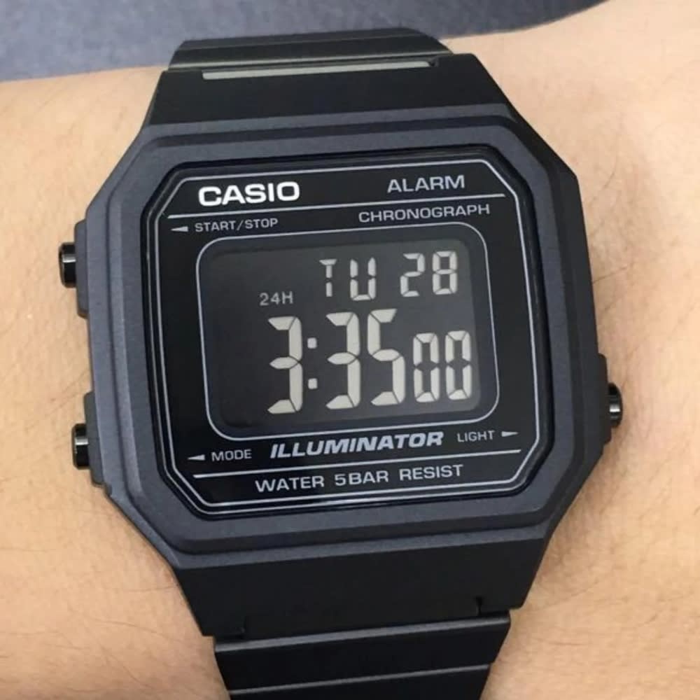 Reloj Casio Vintage B650WB-1BDF Digital Acero Negro Hombre4