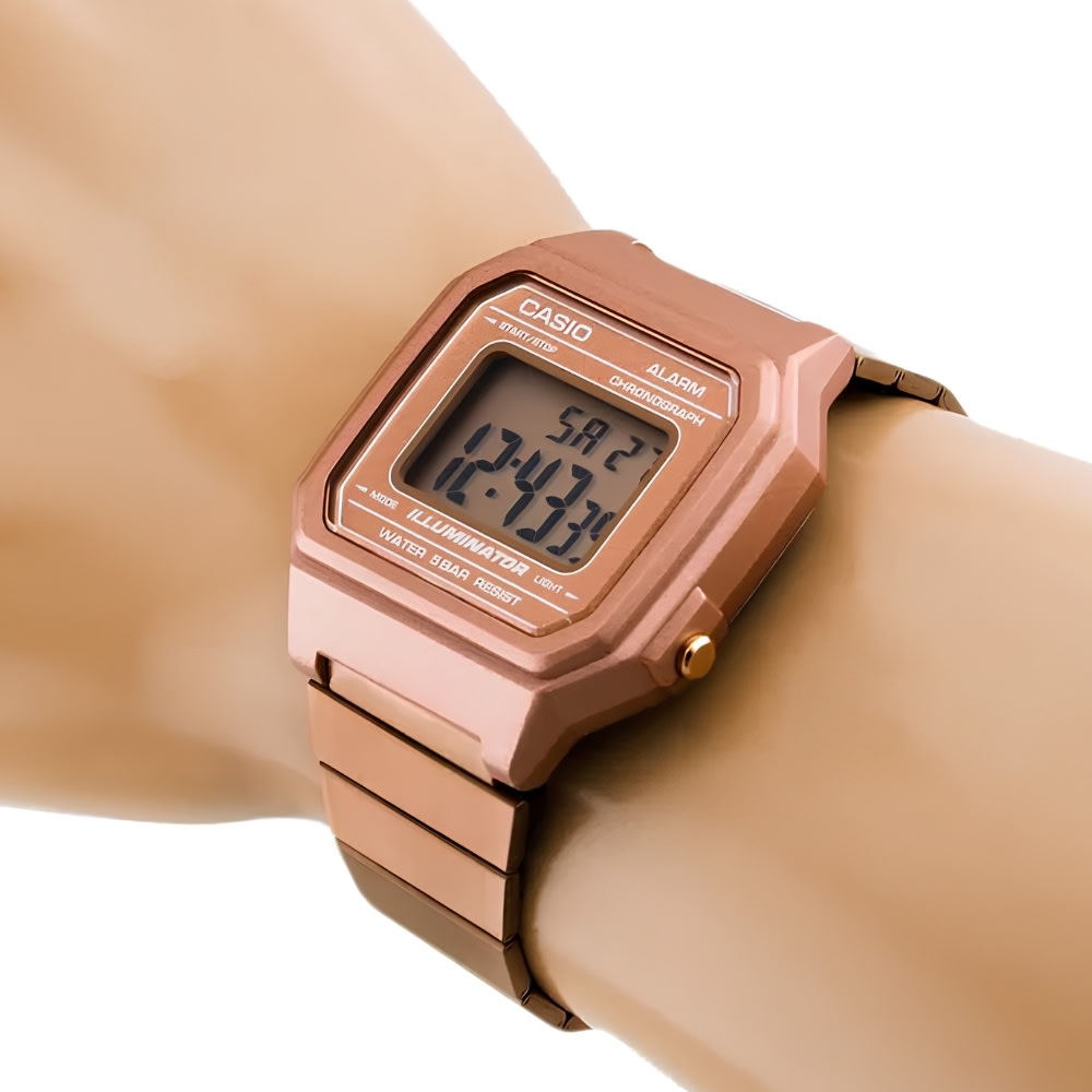 Reloj Casio Vintage B650WC-5ADF Digital Acero Golden Rose Unisex5