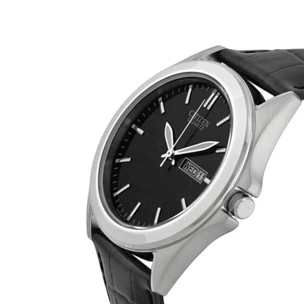 Reloj Citizen Quartz BF0580-06E Clásico Cuero Negro Hombre3