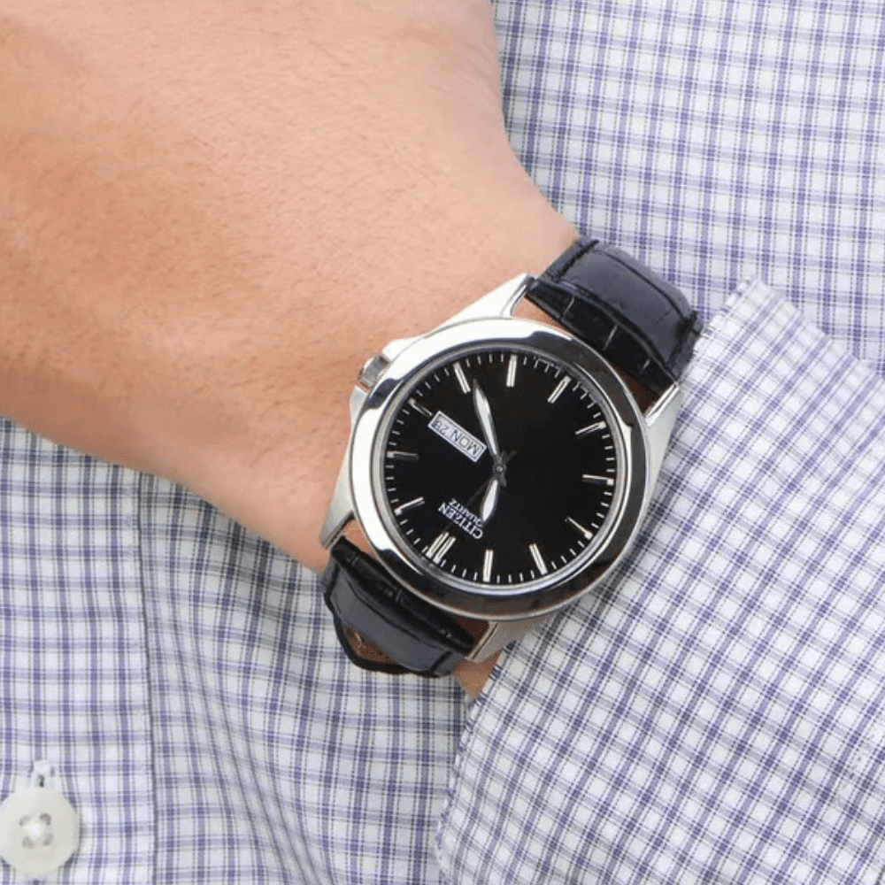 RELOJ CITIZEN BF0580-06E QUARTZ PLATEADO/NEGRO2