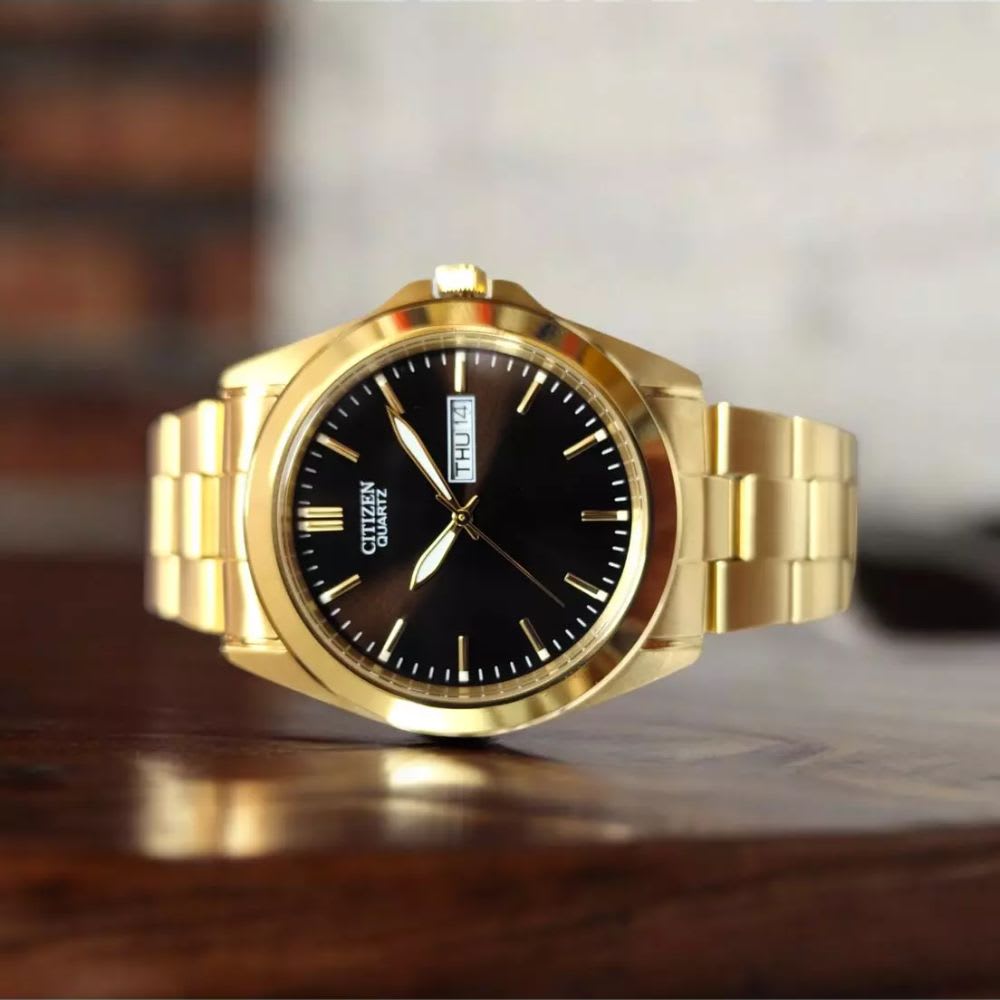 Reloj Citizen Quartz BF0582-51F Dorado Acero Hombre4