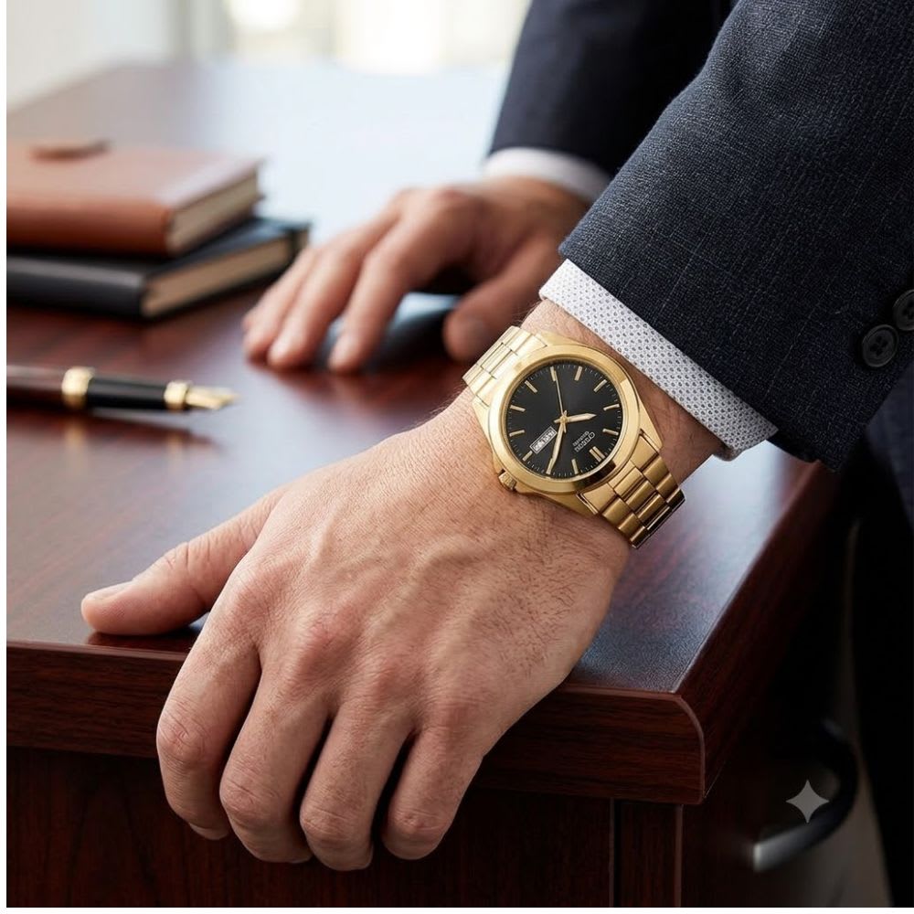 Reloj Citizen Quartz BF0582-51F Dorado Acero Hombre2