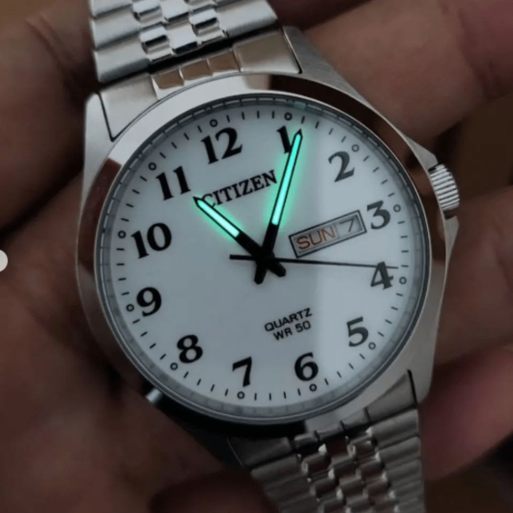 Reloj Citizen Quartz BF5000-94A Plateado Acero Elástico Hombre5
