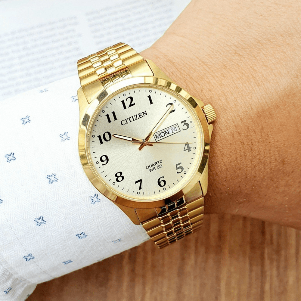 RELOJ CITIZEN BF5002-99P QUARTZ DORADO1