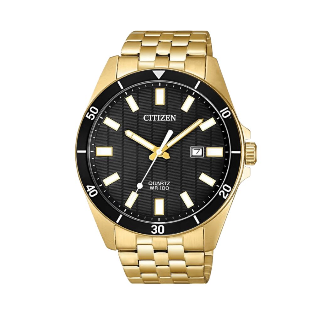 Reloj Citizen Quartz BI5052-59E Dorado Acero Dial Negro Hombre7