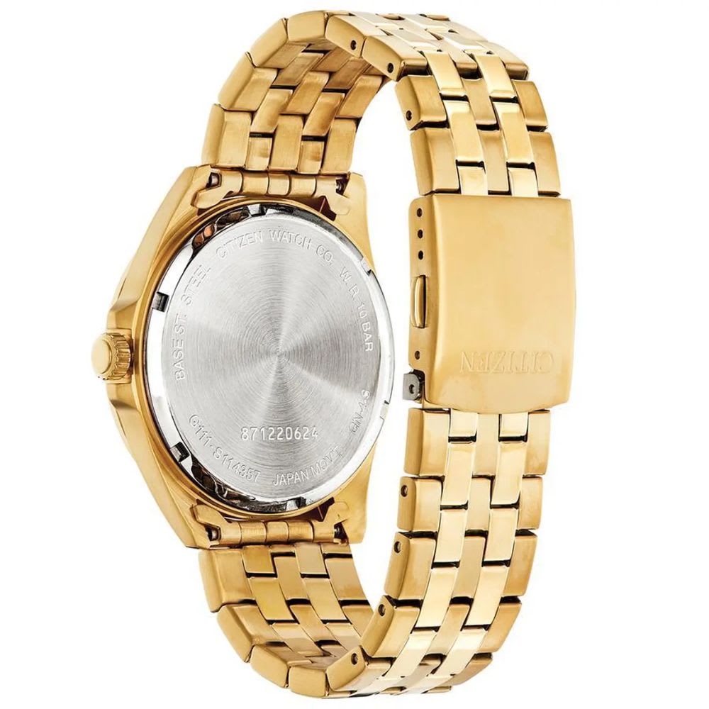 Reloj Citizen Quartz BI5052-59E Dorado Acero Dial Negro Hombre4