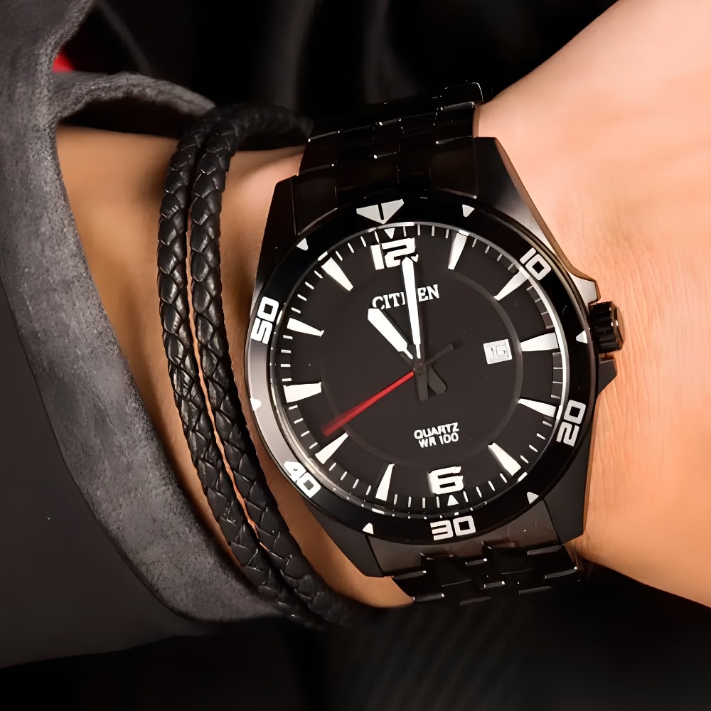 Reloj Citizen Quartz BI5055-51E Negro Acero Hombre2