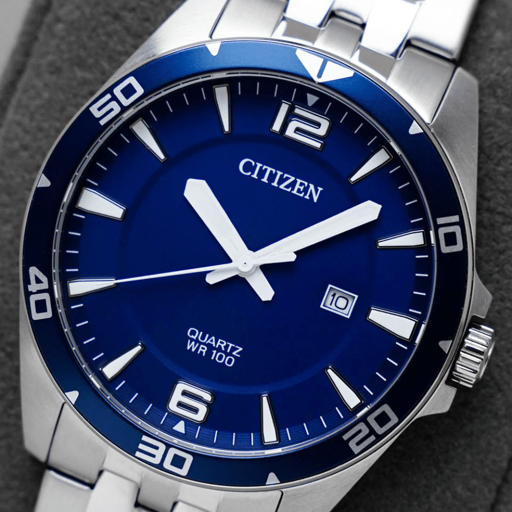 RELOJ CITIZEN BI5058-52L QUARTZ PLATEADO/AZUL3