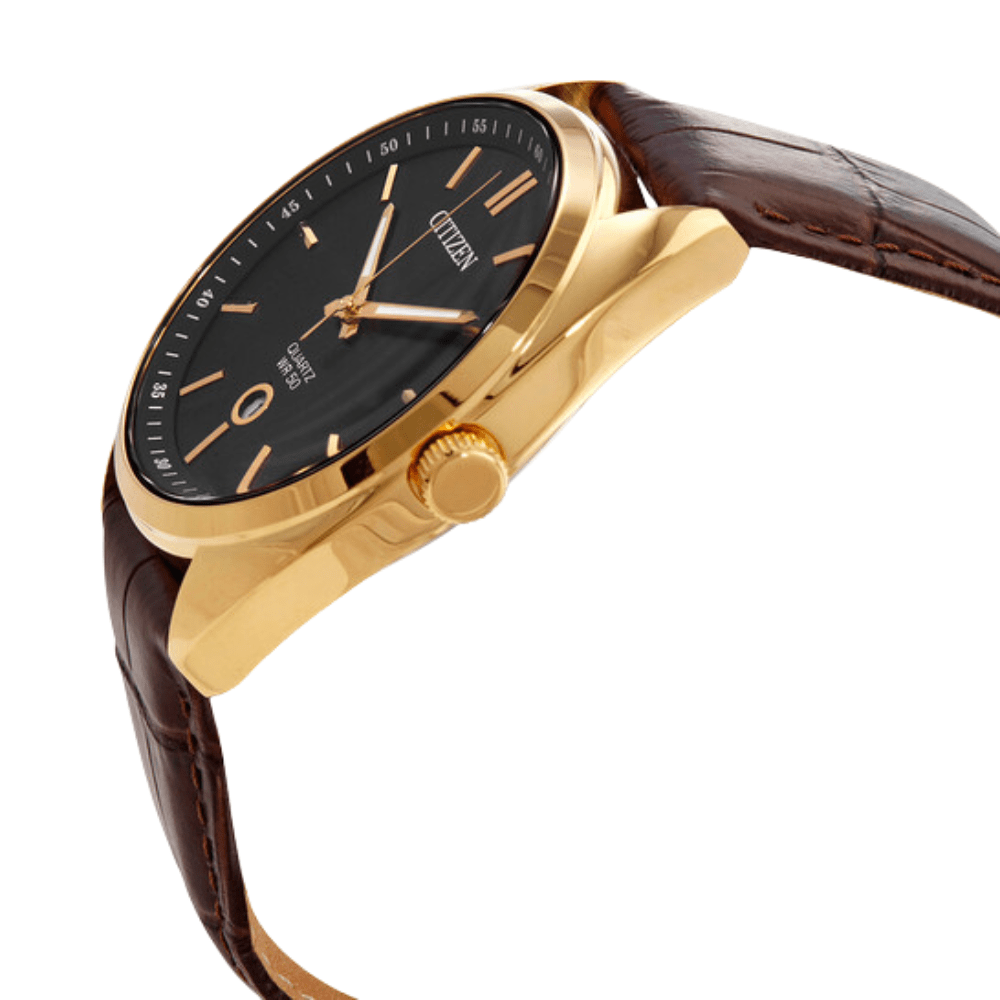 RELOJ CITIZEN BI5092-03E QUARTZ DORADO/NEGRO4