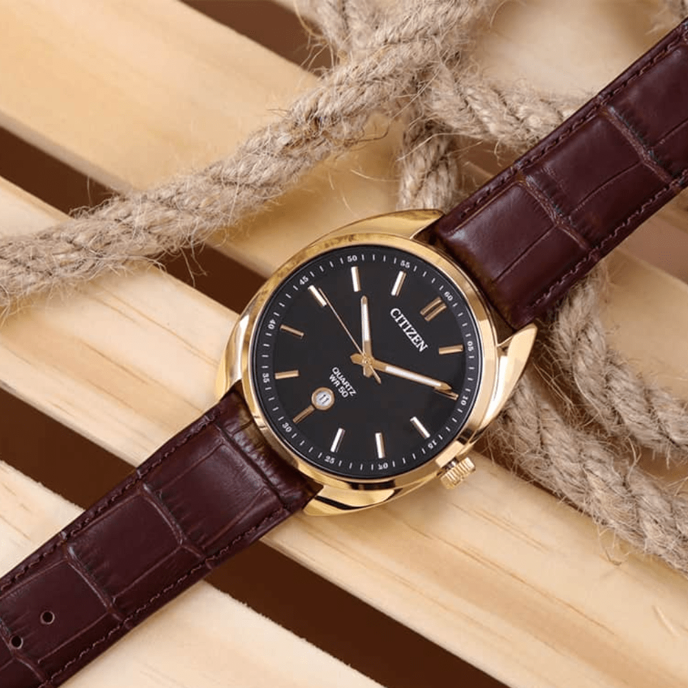 RELOJ CITIZEN BI5092-03E QUARTZ DORADO/NEGRO2