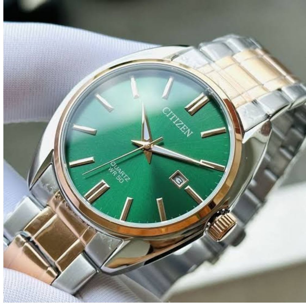 Reloj Citizen Quartz BI5104-57Z Bicolor Acero Dial Verde Hombre5
