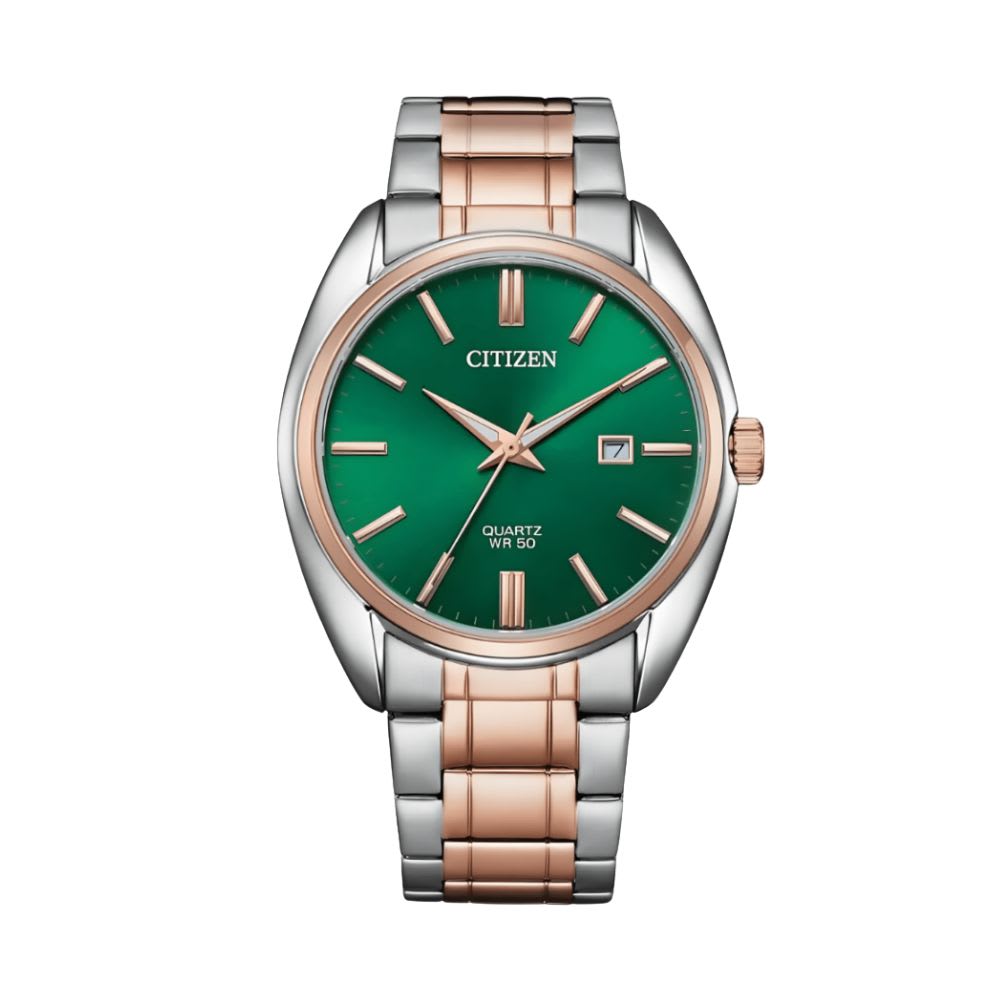 Reloj Citizen Quartz BI5104-57Z Bicolor Acero Dial Verde Hombre7