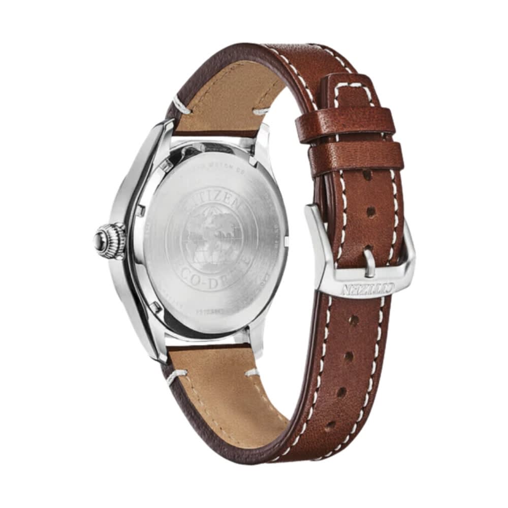Reloj Citizen Eco-Drive BM6838-17L Plateado Acero Cuero Hombre7
