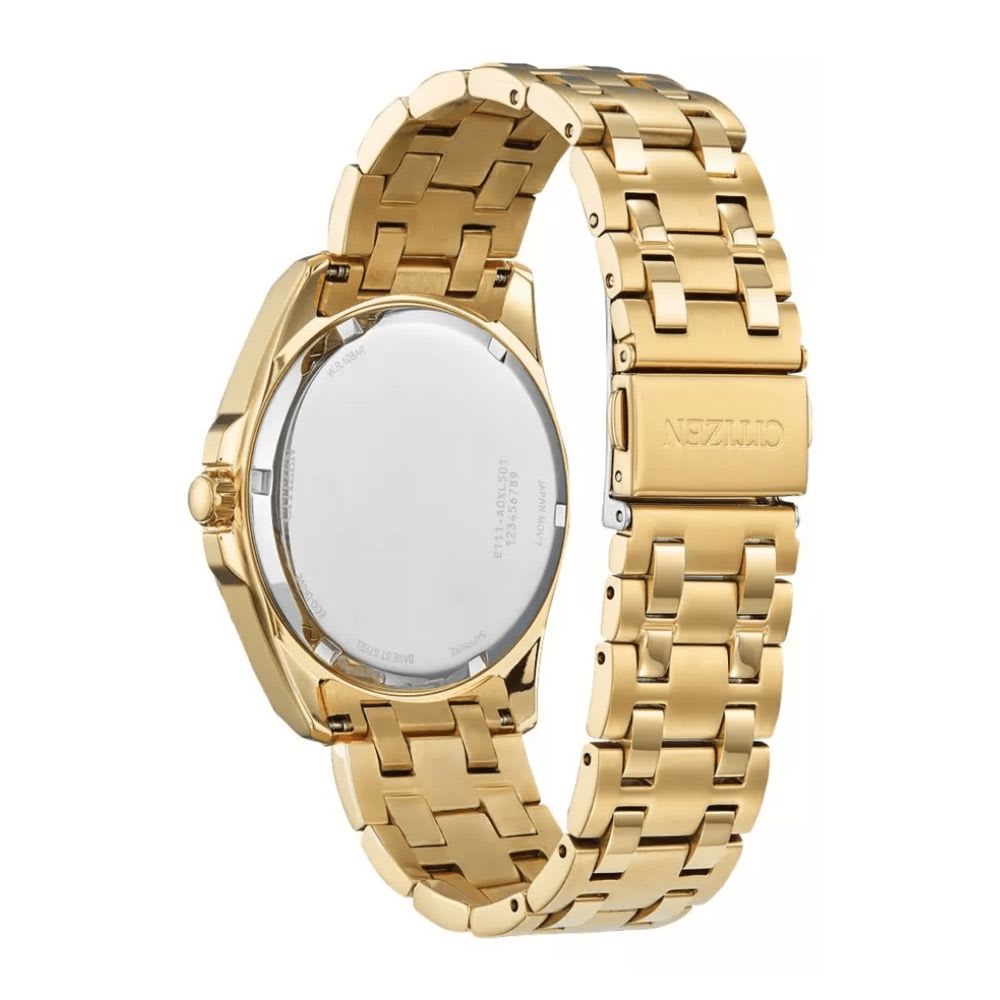 Reloj Citizen Eco-Drive BM7532-54L Dorado Dial Azul Acero Hombre3
