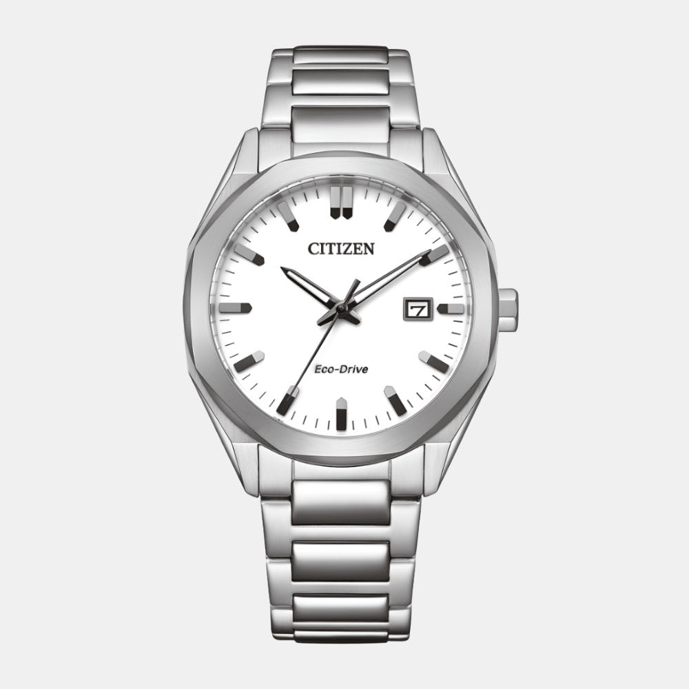 Reloj Citizen Eco-Drive BM7620-83A Plateado Dial Blanco Acero Hombre1
