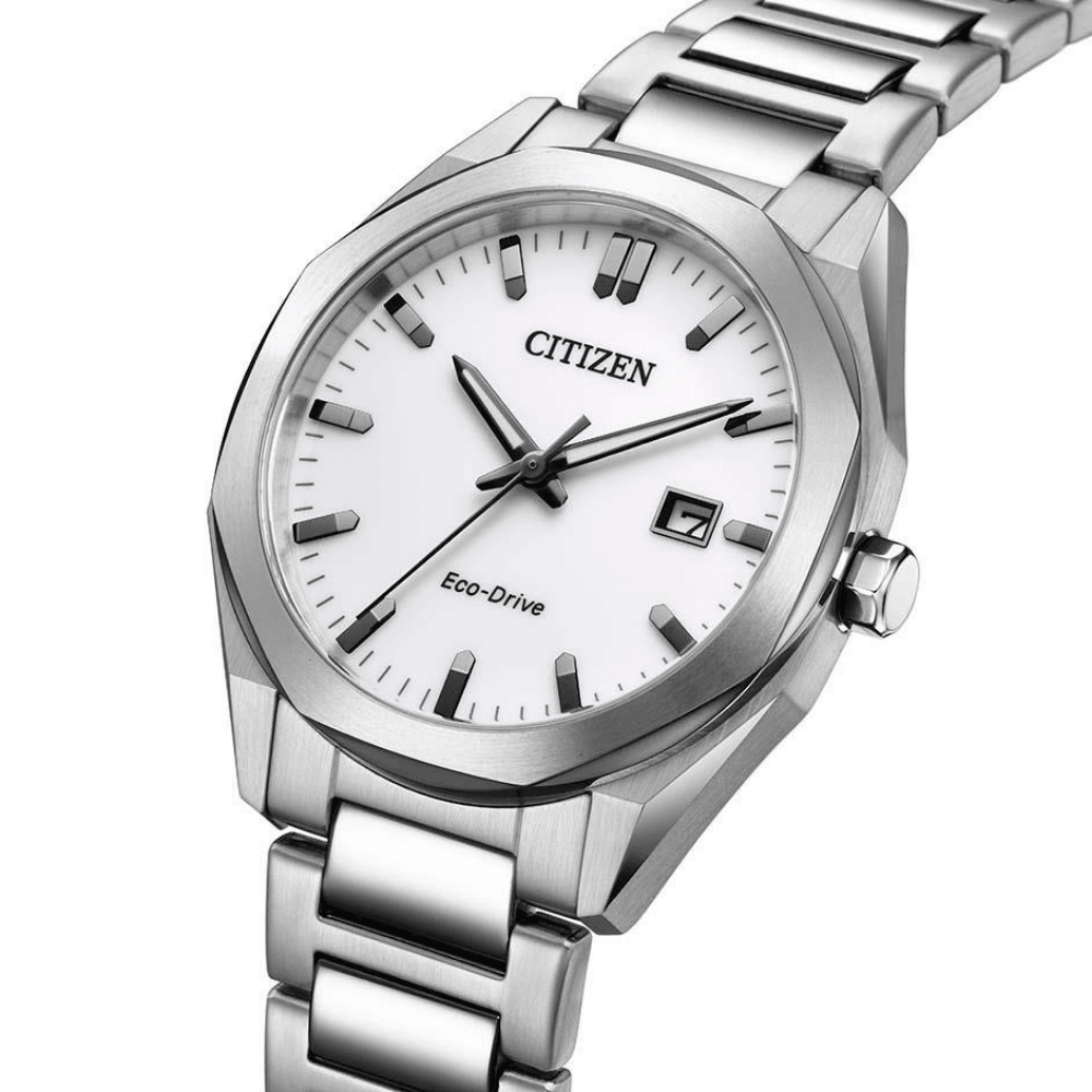 Reloj Citizen Eco-Drive BM7620-83A Plateado Dial Blanco Acero Hombre3