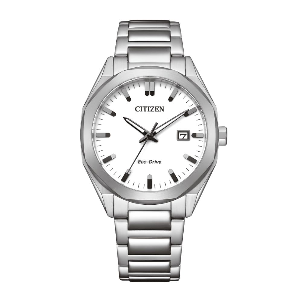 Reloj Citizen Eco-Drive BM7620-83A Plateado Dial Blanco Acero Hombre7