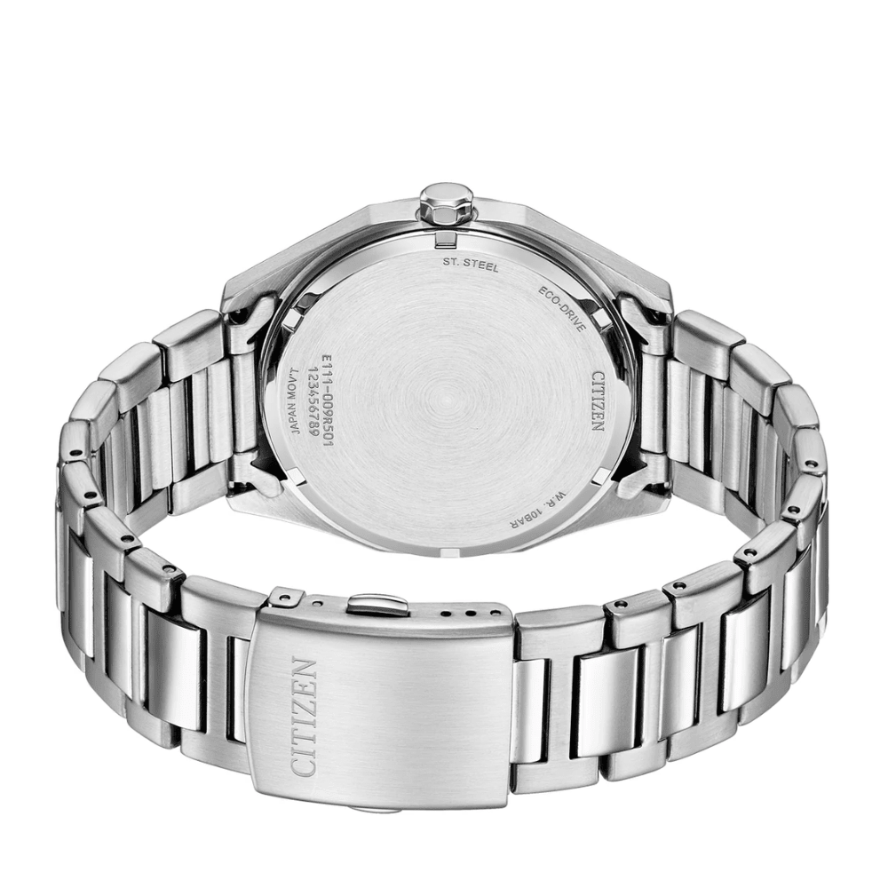 Reloj Citizen Eco-Drive BM7630-80Z Plateado Dial Naranjo Acero Hombre4