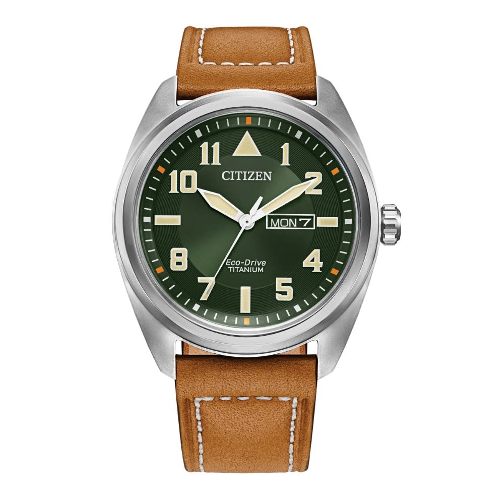 Reloj Citizen Eco-Drive BM8560-02X Plateado Titanio Zafiro Cuero Hombre8