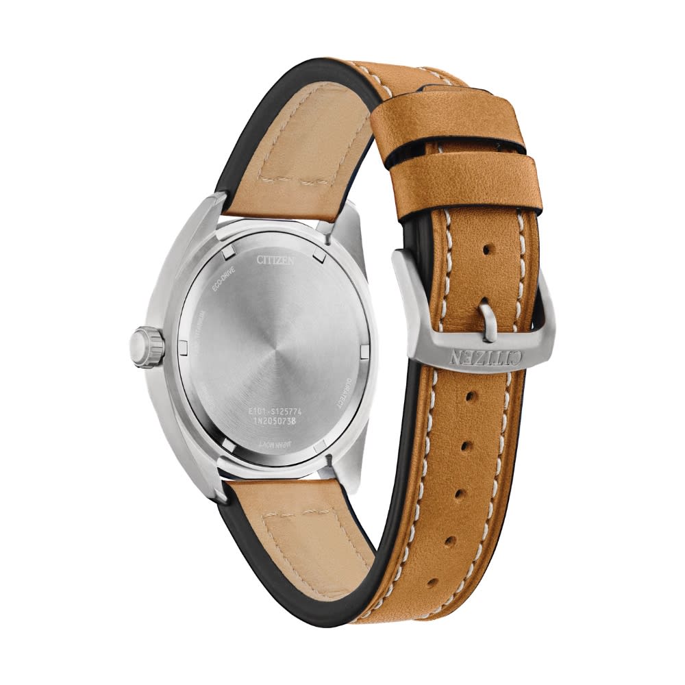 Reloj Citizen Eco-Drive BM8560-02X Plateado Titanio Zafiro Cuero Hombre7