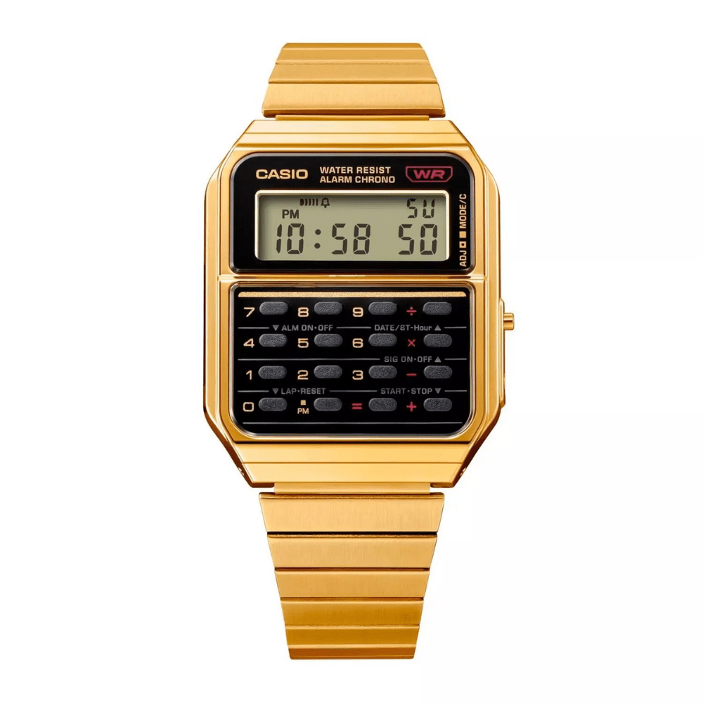 RELOJ CASIO CA-500WEG-1ADF CALCULADORA DORADO5