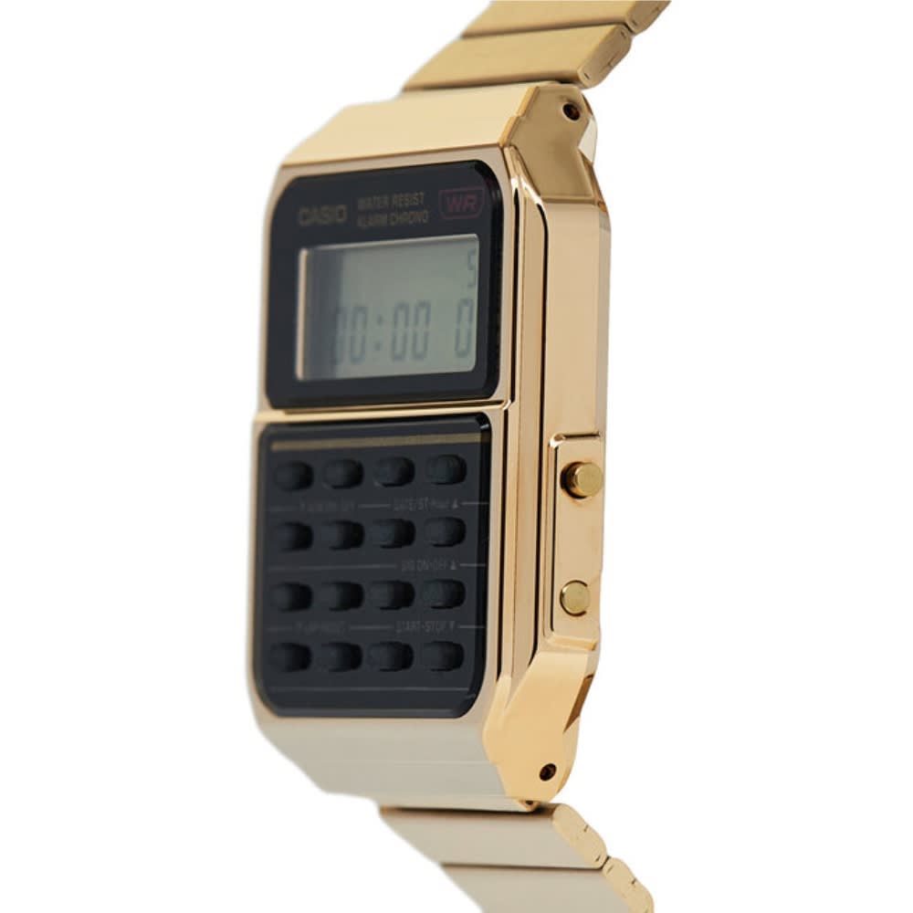Reloj Calculadora Casio Vintage CA-500WEG-1ADF Digital Acero Dorado Unisex9