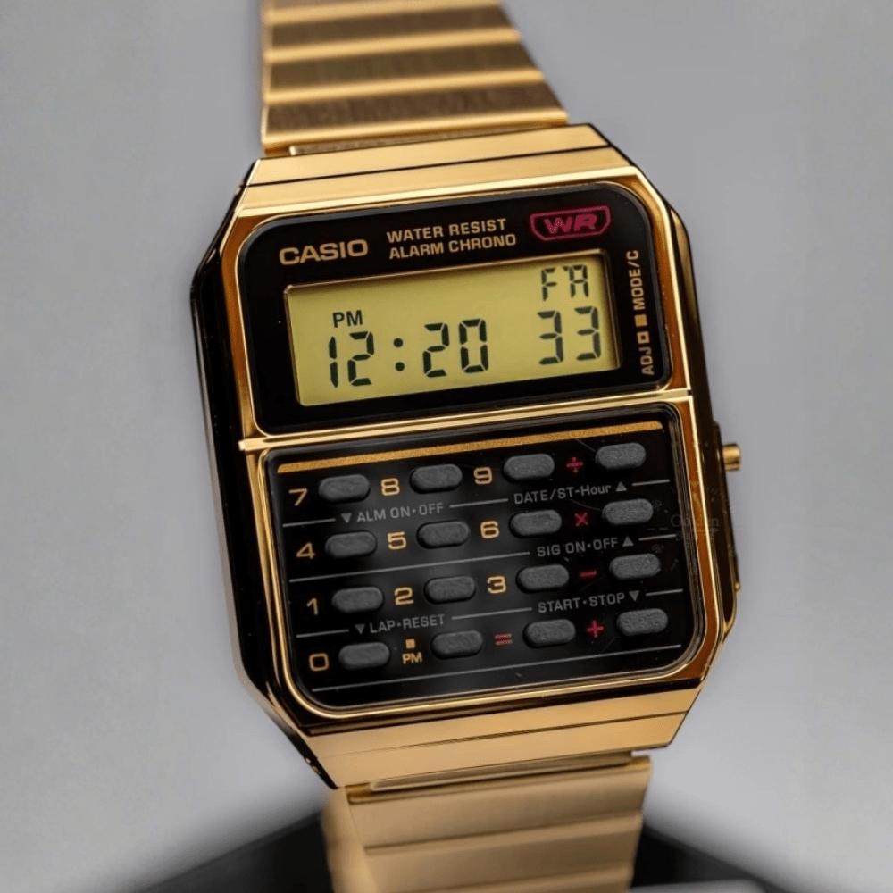 RELOJ CASIO CA-500WEG-1ADF CALCULADORA DORADO4