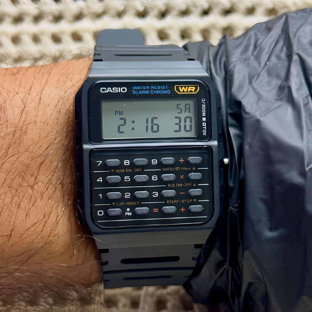 Reloj Calculadora Casio Vintage CA-53W-1Z Digital Resina Negro Unisex3
