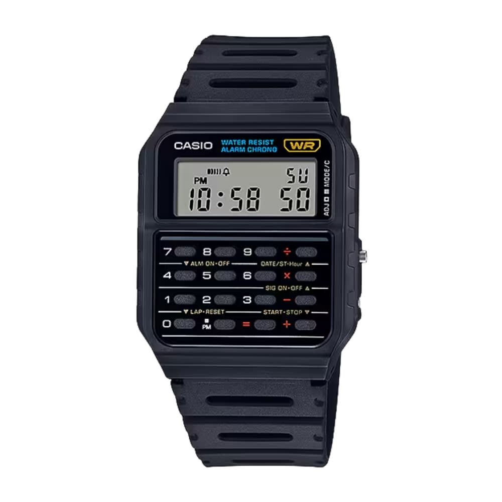 Reloj Calculadora Casio Vintage CA-53W-1Z Digital Resina Negro Unisex8