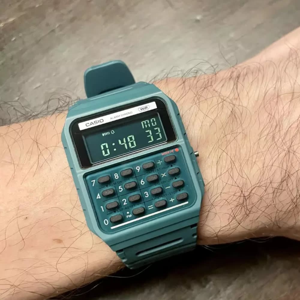 Reloj Calculadora Casio Vintage CA-53WB-3BDF Digital Resina Verde Unisex3