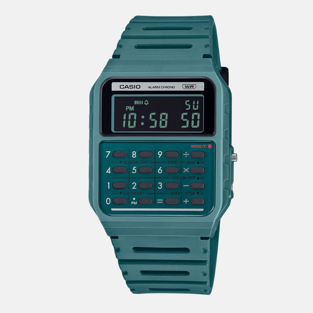 Reloj Calculadora Casio Vintage CA-53WB-3BDF Digital Resina Verde Unisex1