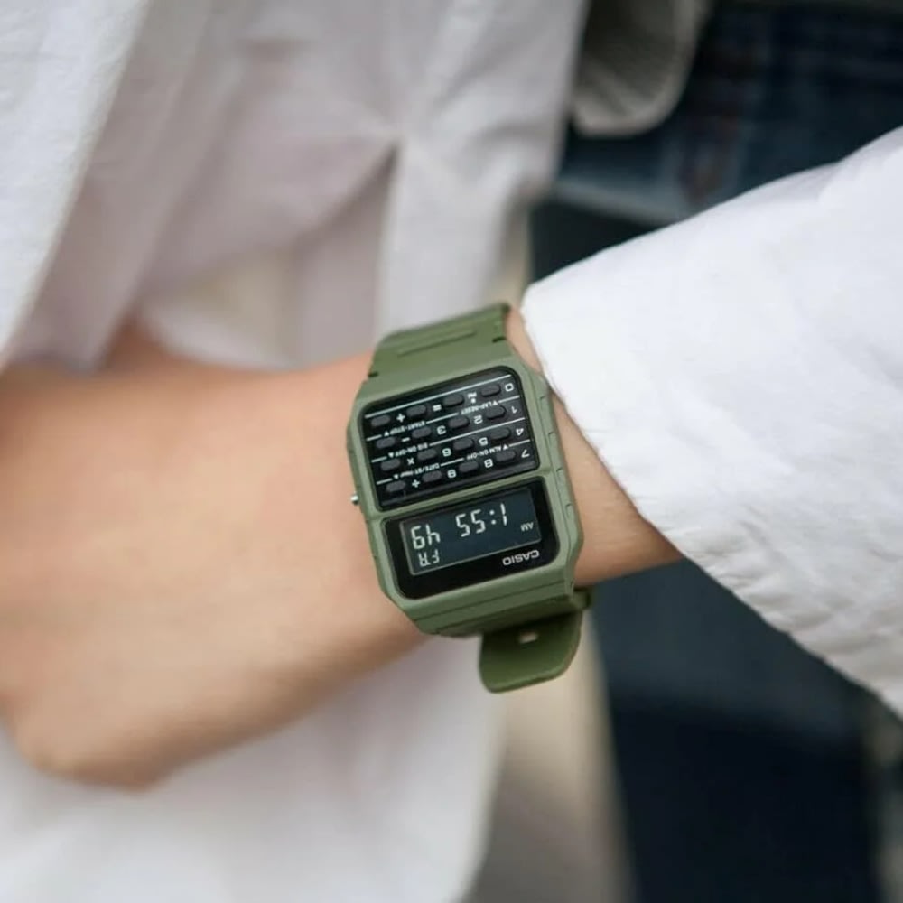 Reloj Calculadora Casio Vintage CA-53WF-3BDF Digital Resina Verde Unisex3