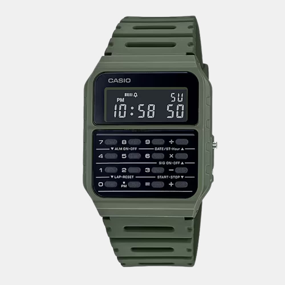 Reloj Calculadora Casio Vintage CA-53WF-3BDF Digital Resina Verde Unisex1