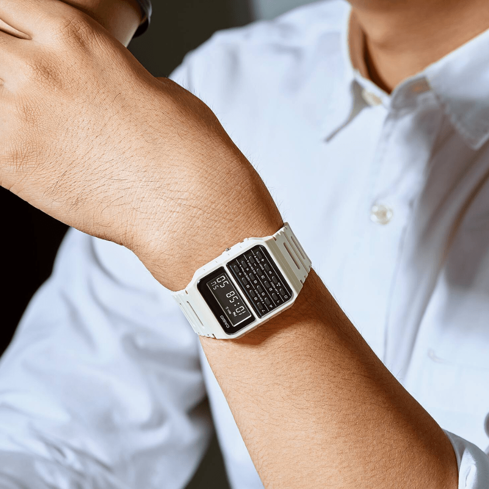 RELOJ CASIO CA-53WF-8BCF CALCULADORA BLANCO2
