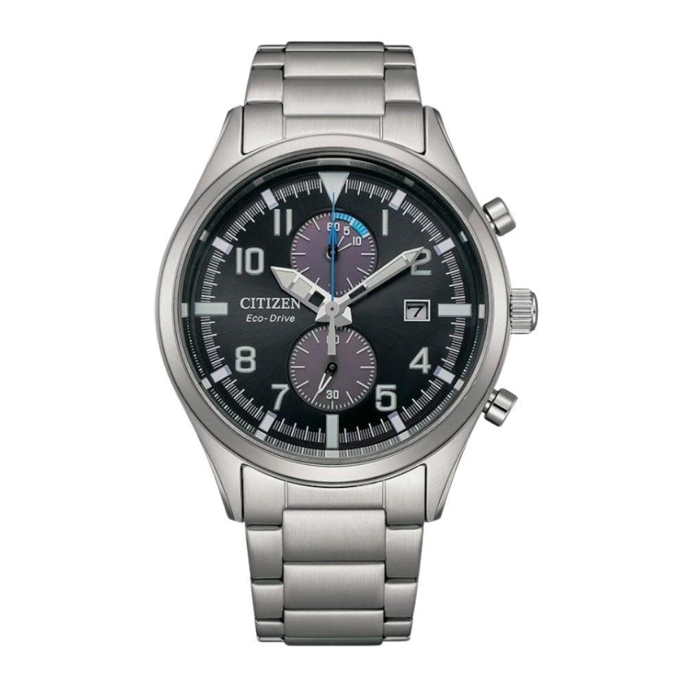 Reloj Citizen Eco-Drive CA7028-81E Plateado Chrono Dial Negro Acero Hombre7