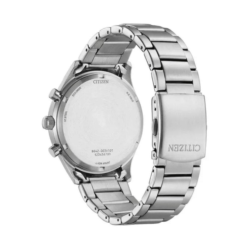 Reloj Citizen Eco-Drive CA7028-81E Plateado Chrono Dial Negro Acero Hombre4