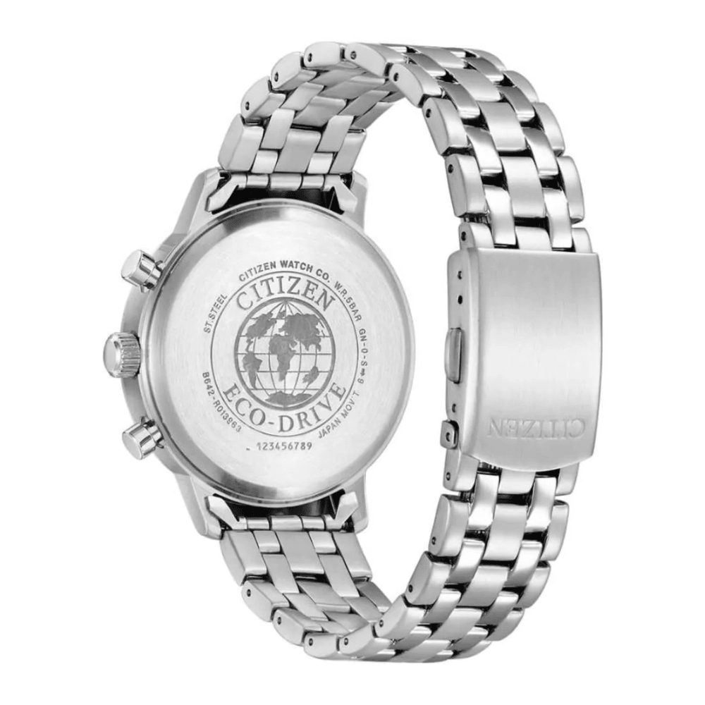 Reloj Citizen Eco-Drive CA7060-88E Plateado Cronógrafo Acero Hombre4