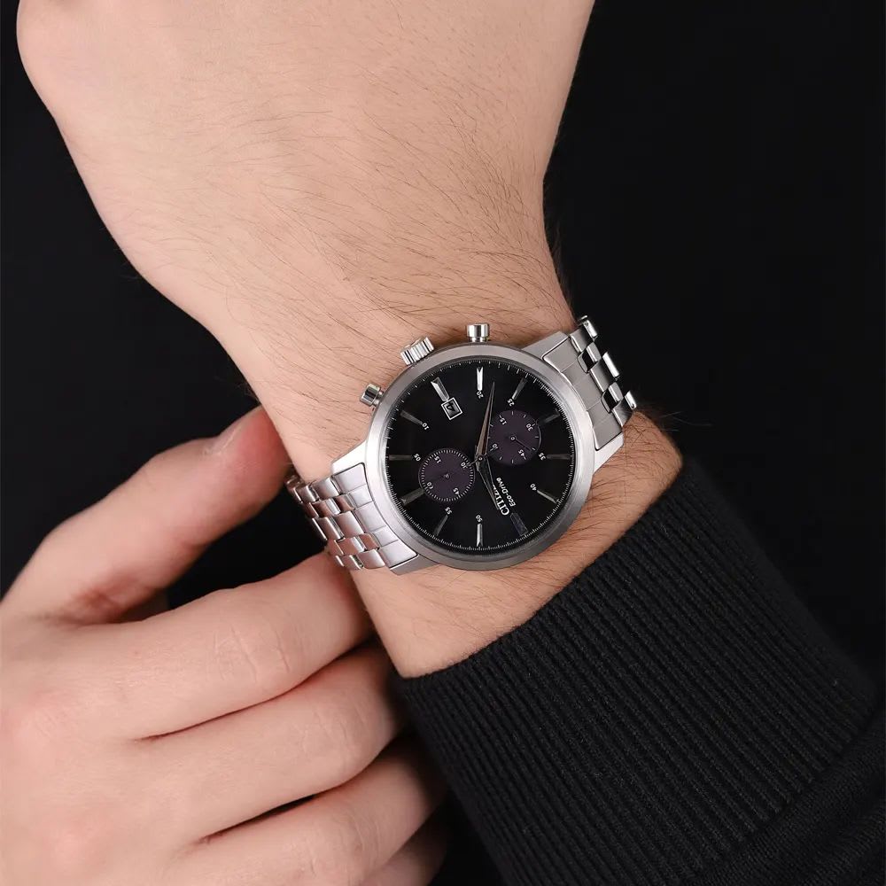 Reloj Citizen Eco-Drive CA7060-88E Plateado Cronógrafo Acero Hombre2