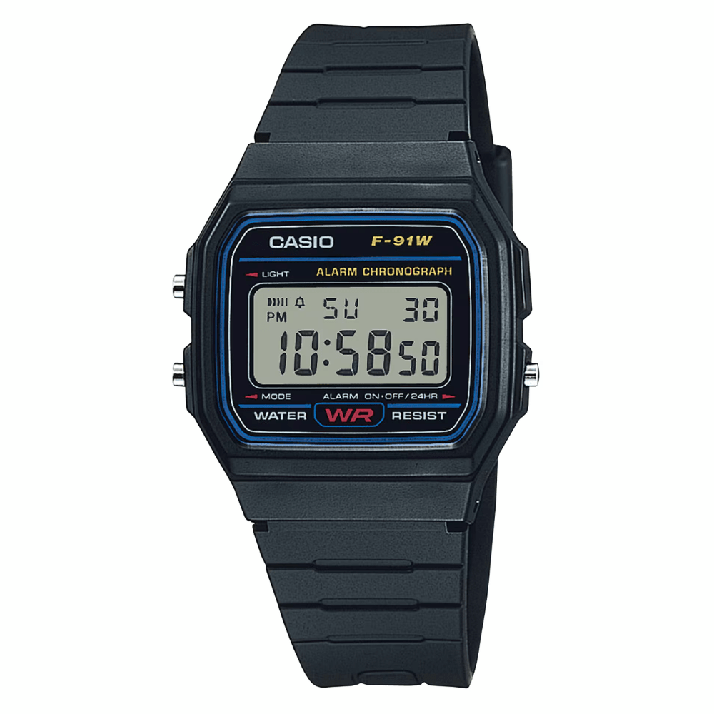 Reloj Casio Vintage F-91W-1DG Digital Negro Unisex7