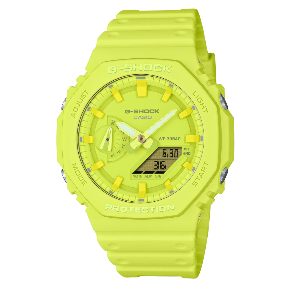 Reloj Casio G-Shock GA-2100-9A9DR Carbon Core Análogo-Digital Negro Verde8