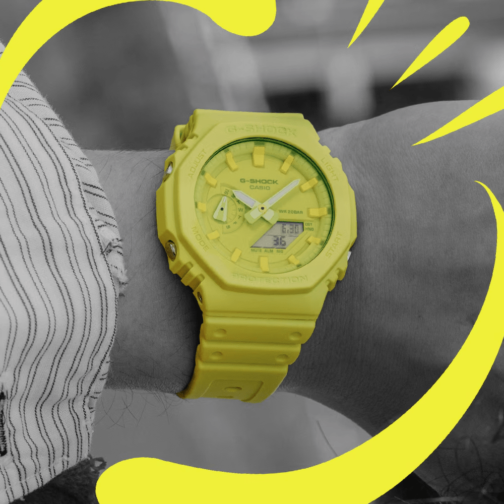 Reloj Casio G-Shock GA-2100-9A9DR Carbon Core Análogo-Digital Negro Verde3