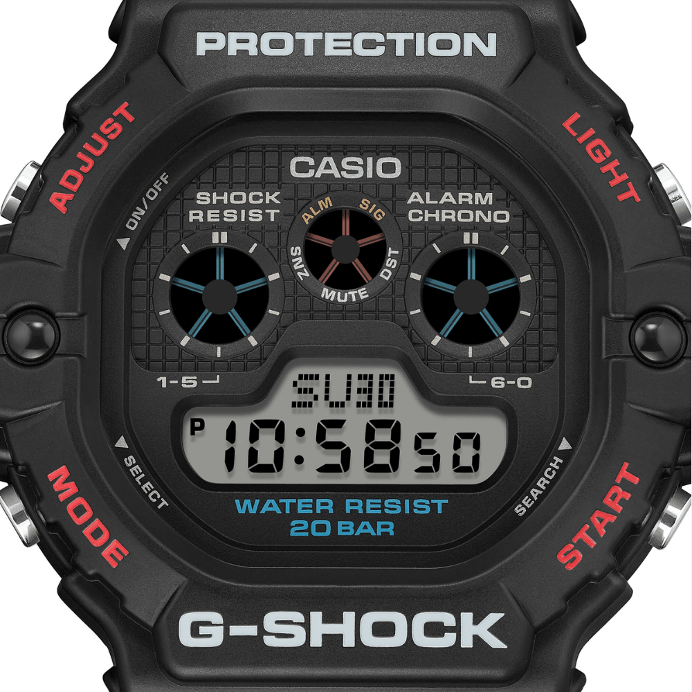 Reloj Casio G-Shock DW-5900U-1DR Clásico Retro Resina Negro Hombre4