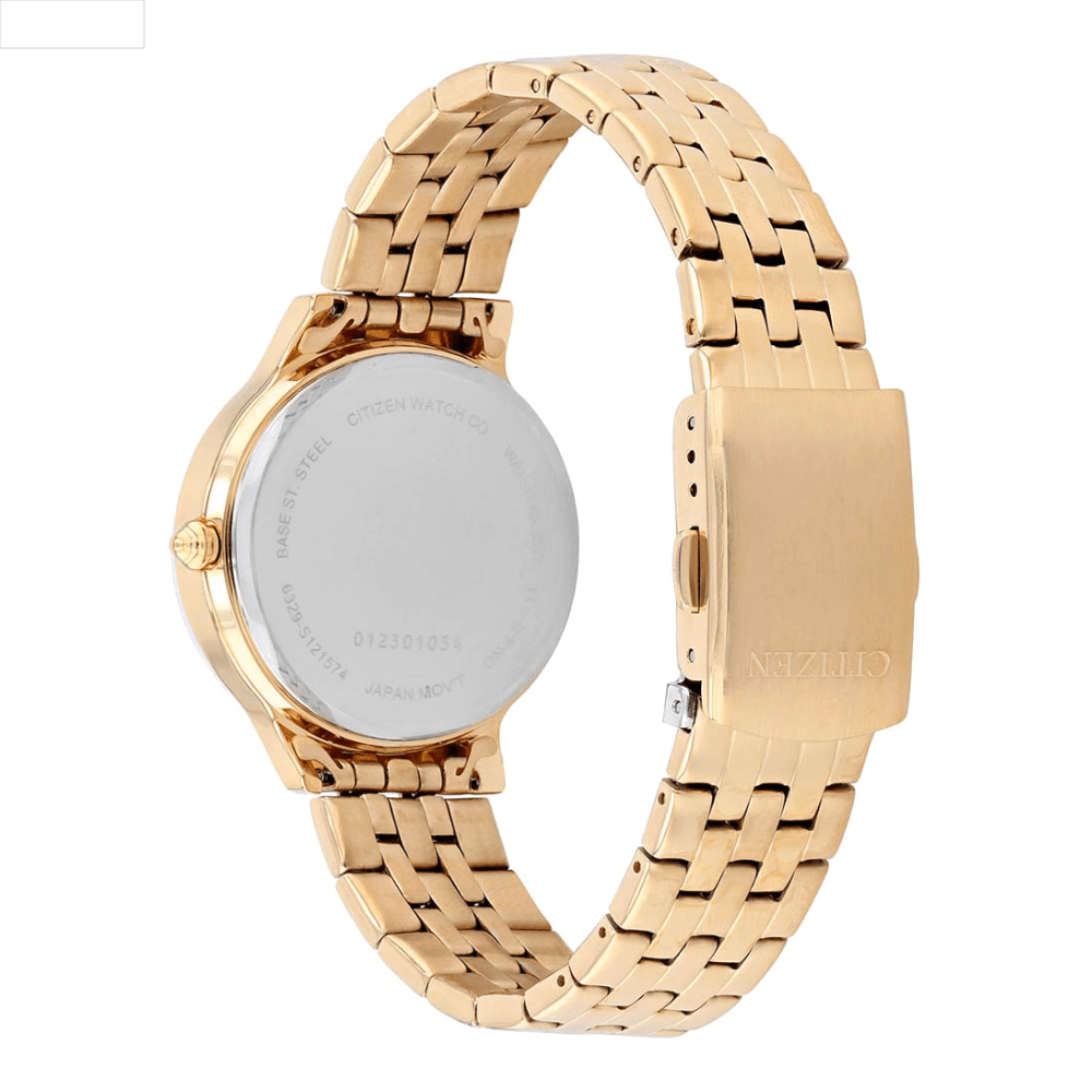 RELOJ CITIZEN ED8183-54A QUARTZ DORADO7