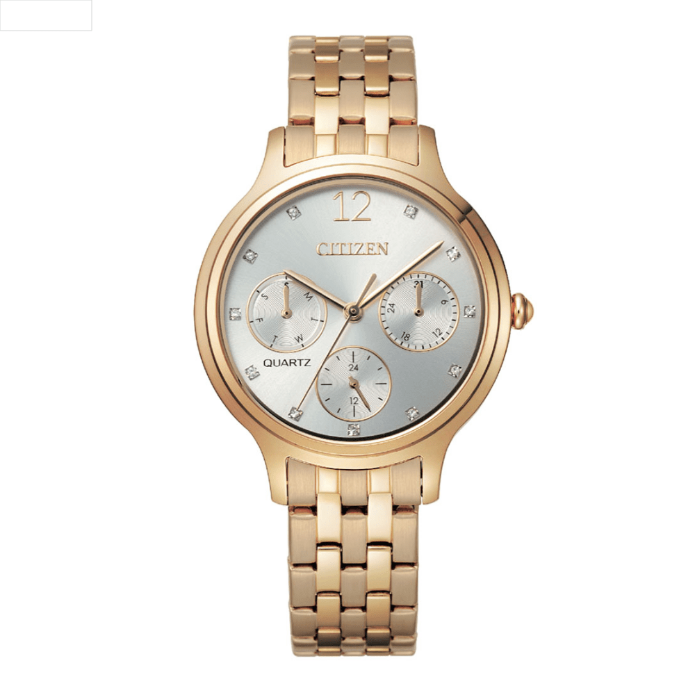 RELOJ CITIZEN ED8183-54A QUARTZ DORADO1