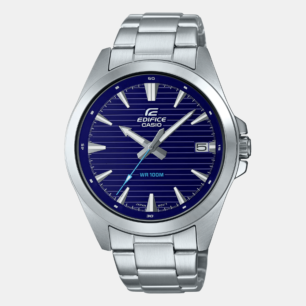 Reloj Casio Edifice EFV-140D-2AVUDF Acero Dial Azul Análogo Plateado Hombre1