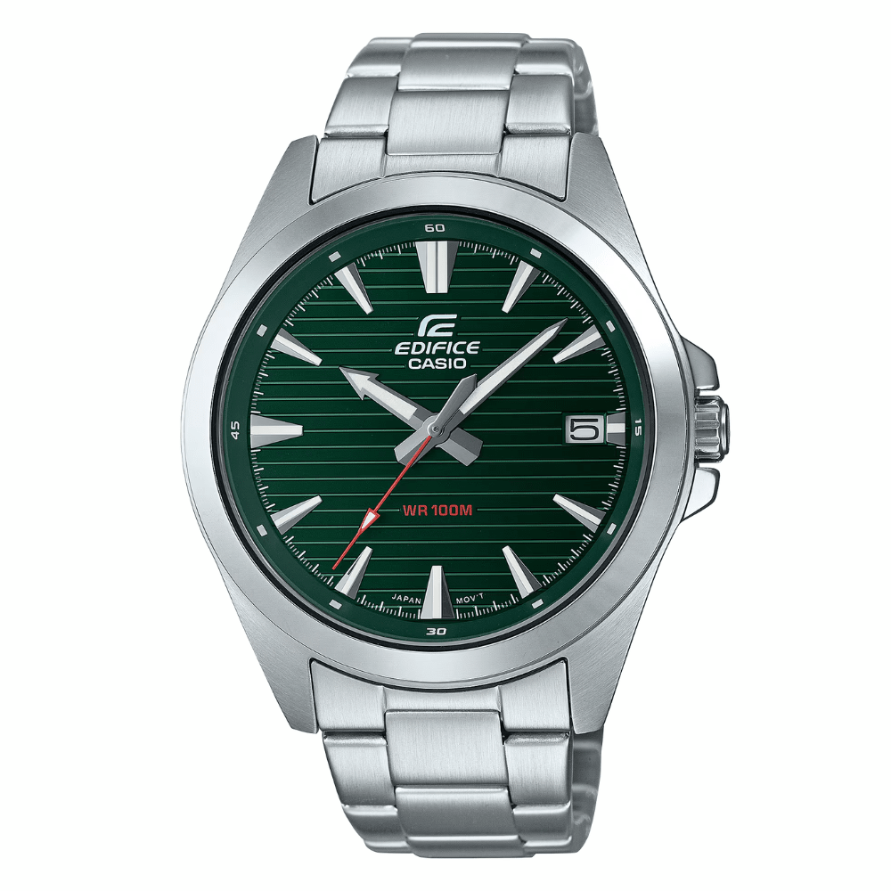 Reloj Casio Edifice EFV-140D-3AVUDF Acero Dial Verde Análogo Plateado Hombre5